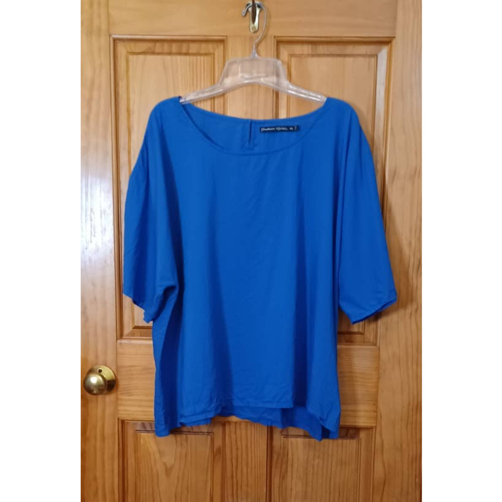 Gudrun Sjoden Royal Blue Relaxed Boatneck Top